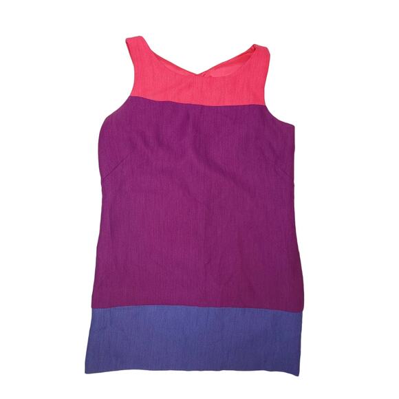 Isabel & Nina Colorblock Sleeveless Dress Size 12 - Picture 1 of 8